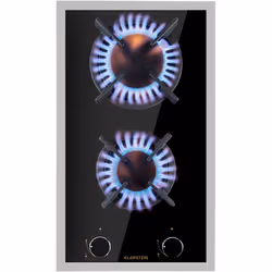 La plaque de cuisson à gaz Goldflame Domino Prime Klarstein se compose de deux brûleurs en laiton de haute qualité reposant s ...