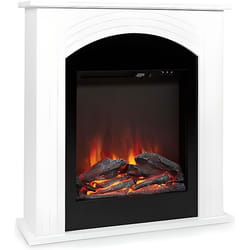 Cheminée électrique Klarstein Elbrus - Blanc - 2 puissances 1000W - 2000W - Télécommande