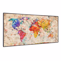 Klarstein Wonderwall Air Art Smart, Chauffage électrique à infrarouge, Android, iOS, 1,5 m, IP44, Intérieure, Mur