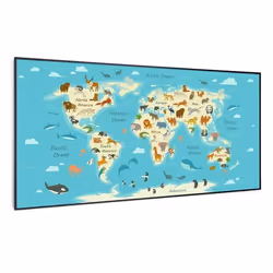 Klarstein Wonderwall Air Art Smart, Chauffage électrique à infrarouge, 1,5 m, IP44, Intérieure, Mur, Multicolore