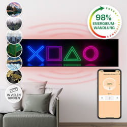 Klarstein - Radiateur Infrarouge Mural Intelligent, Chauffage Infrarouge 350W, Panneau Chauffant Infrarouge, app Mobile, Radiateur Electrique Extra