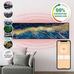 Klarstein - Radiateur Infrarouge Mural Intelligent, Chauffage Infrarouge 350W, Panneau Chauffant Infrarouge, app Mobile, Radiateur Electrique Extra