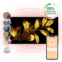 Klarstein - Air Art Smart Chauffage Infrarouge, 700W Radiateur Electrique pour Maison, Contrôle via l'Application IoT/WiFi, Détection de Fenêtre