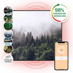 Klarstein - Radiateur Infrarouge Mural Intelligent, Chauffage Infrarouge 350W, Panneau Chauffant Infrarouge, app Mobile, Radiateur Electrique Extra
