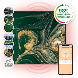 Klarstein - Radiateur Infrarouge Mural Intelligent, Chauffage Infrarouge 350W, Panneau Chauffant Infrarouge, app Mobile, Radiateur Electrique Extra