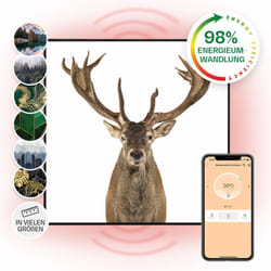 Klarstein Radiateur Infrarouge Mural Intelligent, Chauffage Infrarouge 350W, Panneau Chauffant Infrarouge, APP Mobile, Radiateur Electrique Extra