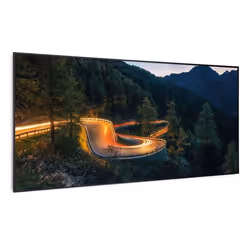 Radiateur infrarouge Klarstein Wonderwall Air Art Smart - Motif Montagne cadre noir - 700W