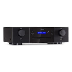 Lecteur CD - Auna CD-1000 DG - USB MP3 Télécommande Écran LED Aluminium - Noir
