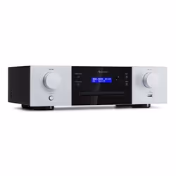 Lecteur CD - Auna CD-1000 DG - USB - Télécommande - Aluminium - Blanc