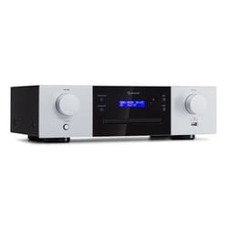 Lecteur CD - Auna CD-1000 DG - USB - Télécommande - Aluminium - Blanc