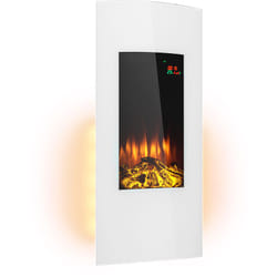 Klarstein Cheminée Electrique Encastrable, Chauffage Electrique de 2000W, Fausse Cheminée Decorative Murale avec Effet Flamme en LED, Télécommande
