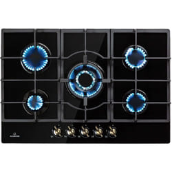 Klarstein - Plaque de cuisson à gaz encastrée , Plaque à gaz, 5 Brûleurs , gaz naturel/gaz propane, Tables de Cuisson à gaz, Rechaud à gaz,