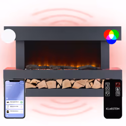 PROFITEZ D'UNE ATMOSPHÈRE CHALEUREUSE ET ROMANTIQUE : L'élégante cheminee electrique effet flamme évoque des illusions de fla ...