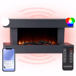 PROFITEZ D'UNE ATMOSPHÈRE CHALEUREUSE ET ROMANTIQUE : L'élégante cheminee electrique effet flamme évoque des illusions de fla ...
