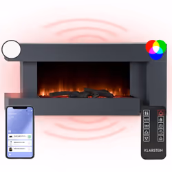 PROFITEZ D'UNE ATMOSPHÈRE CHALEUREUSE ET ROMANTIQUE : L'élégante cheminee electrique effet flamme évoque des illusions de fla ...