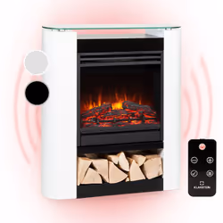 ATMOSPHÈRE CHALEUREUSE ET ROMANTIQUE : Cette élégante cheminée électrique fait apparaître des illusions de flammes aux effets ...