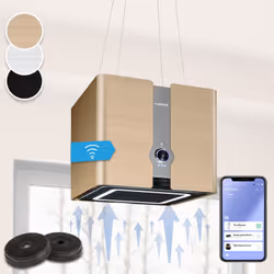 Description générale La hotte aspirante d'îlot Klarstein Futurelight Smart apporte une brillance élégante à votre cuisine tou ...