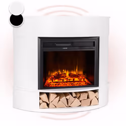 ATMOSPHÈRE CHALEUREUSE ET ROMANTIQUE : Cette élégante cheminée électrique fait apparaître des illusions de flammes aux effets ...