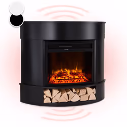 ATMOSPHÈRE CHALEUREUSE ET ROMANTIQUE : Cette élégante cheminée électrique fait apparaître des illusions de flammes aux effets ...