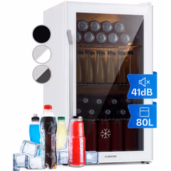 Bien refroidir, c'est mieux : le Klarstein Beersafe XXL Quartz est un réfrigérateur à boissons compact d'une capacité de 80 l ...