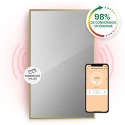 Klarstein - Smart Chauffage Infrarouge, 1000W Radiateur Electrique, Contrôle via app Mobile WiFi, Détection de Fenêtre Ouverte, IP24, Chauffage Mural