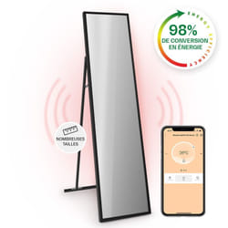 Klarstein Smart Chauffage Infrarouge, 900W Radiateur Electrique, Contrôle via APP Mobile WiFi, Détection de Fenêtre Ouverte, IP24, Chauffage Mural
