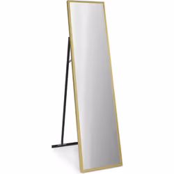 Klarstein La Palma 900 smart, Chauffage électrique à infrarouge, 1,55 m, IP24, Intérieure, Sol, Mur, Or, Miroir