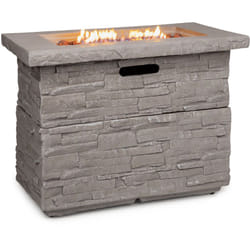 Blumfeldt - Chauffage à gaz anafi - 40.000btu/13kw - couverture brûleur en acier inoxydable - gris clair
