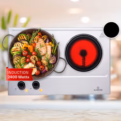 CUISINEZ AVEC STYLE ET LUXE : Avec une puissance de chauffe de 2400 watts, vous profitez d'une cuisson de haut niveau grâce à ...