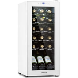 Cave à vin - Klarstein Shiraz 18 Slim Uno - 50 L - 18 bt. - Panneau de contrôle tactile - Blanc