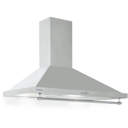 Hotte Aspirante Cuisine 9 cm, Hotte Cheminée avec Filtres à Charbon, 61m³/h, 165W, Hotte de Cuisine en Acier Inoxydable avec Recirculation, Panneau