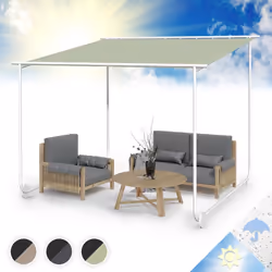 POUR TOUS VOS ÉVÉNEMENTS : Cette pergola de jardin est portable et équipée de rouleaux de sol intégrés. La tonnelle 3x3 est e ...