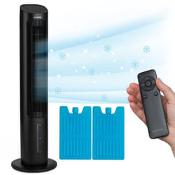 Klarstein - Rafraichisseur d'Air Mobile 5-en-1, Ioniseur, Refroidisseur d'Air par Evaporation, Silencieux avec Mode Nuit, Humidificateur,