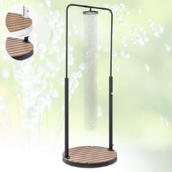 Blumfeldt - Douche Exterieur Piscine, Douches de Jardin Portable, Douche Jardin Exterieur, Pomme de Douche Réglable, Douche Extérieur Aluminium,