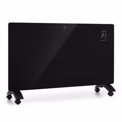 Radiateur à convection - KLARSTEIN - Bansin Crystal Smart - 1500 W - Contrôle par app - Noir