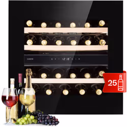 PRÉSENTATION ÉLÉGANTE DES VINS : Avec une porte en verre qui met en valeur votre vin, la cave à vin est doté d'un cadre en ac ...