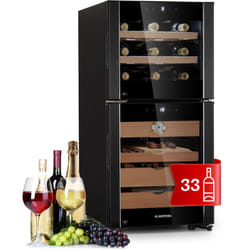 Klarstein - Cave à cigares & cave à vin el dorado 89 - tactile 89 l led - noir