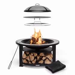 Appréciez le style méditerranéen, le romantisme d'un feu de camp et les délicieuses grillades avec le braséro décoratif Blumf ...
