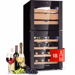 DESCRIPTION GÉNÉRALE La cave à vin et fromage Klarstein El Dorado 89 est idéale pour les amateurs de fromages et de vins. Ell ...