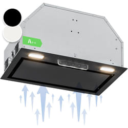 Klarstein - Hotte Aspirante 90 cm Hotte Aspirante Encastrable Silencieuse Hotte de Cuisine 90cm avec Lampes led Débit d'Air Puissant 397m³/h Hotte