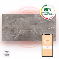 Chauffage rapide : Panneau chauffant hybride de 1000 watts de puissance Système de chauffage hybride : 30 % de rayonnement th ...