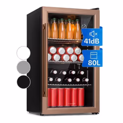 Réfrigérateur à boissons - KLARSTEIN - Beersafe XXL - 80 Litres - 3 clayettes - Porte vitrée panoramique