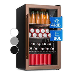 Réfrigérateur à boissons - KLARSTEIN - Beersafe XXL - 80 Litres - 3 clayettes - Porte vitrée panoramique