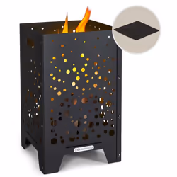 PROFITEZ D'UN MOMENT AU CHAUD AUTOUR DU FEU : Avec ce brasero exterieur de Blumfeldt, rassemblez vos amis et votre famille au ...