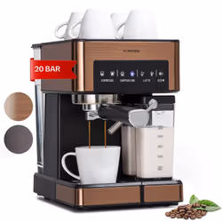 Pour les connaisseurs de café passionnés : laisse la machine à espresso Arabica Comfort de Klarstein te convaincre d'un délic ...