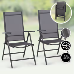 DÉTENTE ET CONFORT DANS LE LUXE : Profitez d'un confort maximal avec ce lot de 2 chaises de jardin luxueuses pendant tout l'é ...