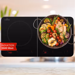 Les plats froids appartiennent au passé, car avec la double plaque de cuisson à induction Klarstein Cookio, même la plus peti ...