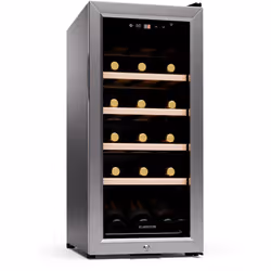 PRÉSENTATION ÉLÉGANTE DES VINS : En plus de sa porte en verre, la cave à vin Klarstein sur pieds est doté d'un cadre en acier ...