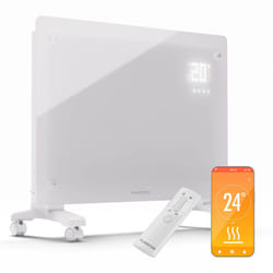 Klarstein - Radiateurs Chauffage Radiant Electrique IP24 Chauffage Intelligent app avec Roues Radiateur Electrique Mural 1500W Chauffage Mural Heater