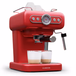 Klarstein 10045423, Machine à expresso, 1,2 L, Café moulu, 950 W, Rouge